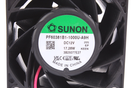 PF60381B1-1000U-A9H SUNON 60X60X38MM 12V 17.28W VENTILADOR