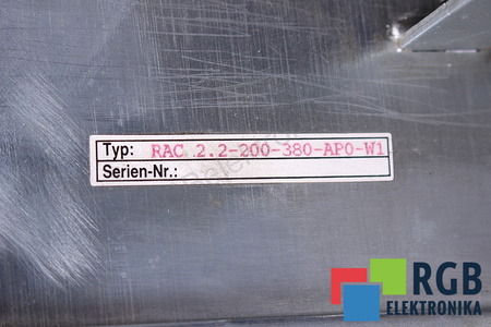 RAC2.2-200-380-AP0-W1 INDRAMAT AC-MAIN SPINDLE DRIVE