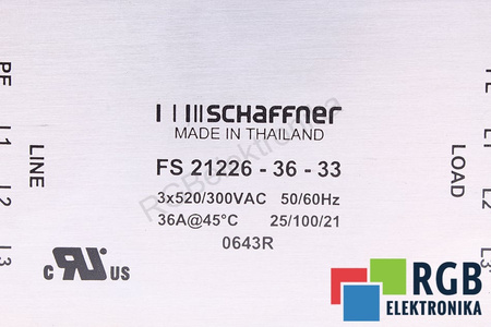 FS21226-36-33 SCHAFFNER FILTRO