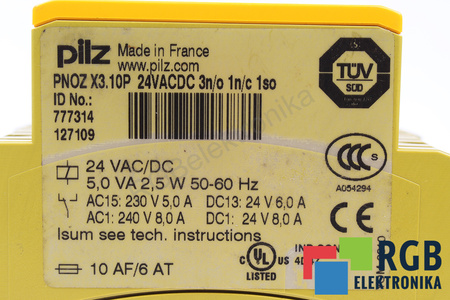 PNOZX3.10P PILZ 777314 RELEVO DE SEGURIDAD