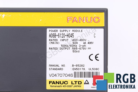 A06B-6120-H045 FANUC FUENTE DE ALIMENTACIÓN