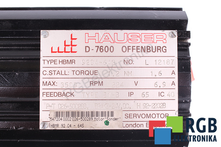 HBMR92C4-64S HAUSER ESTATOR
