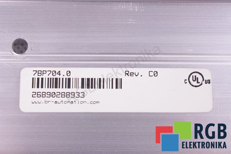 7BP704.0 BP704 B&R AUTOMATION CARRIL DE MONTAJE
