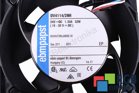DV4114/2NH EBM PAPST 120X120X38MM, 24V, 1.33A VENTILADOR