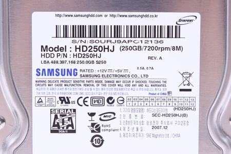 HD250HJ SAMSUNG 3.5" 250GB SATA
