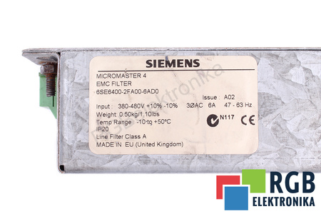6SN1111-0AA01-1BA0 SIEMENS MICROMASTER 4 FILTRO