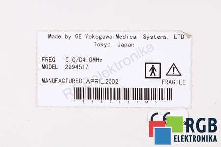 2294517 GE YOKOGAWA MEDICAL SYSTEMS PARA LOGIQ7