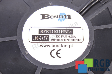 QEC12032BL BESTFAN 120X120X32MM, 230V, 0.08A VENTILADOR