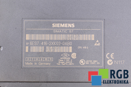 6ES7416-2XK02-0AB0 SIEMENS CPU 416-2 SIMATIC S7-400