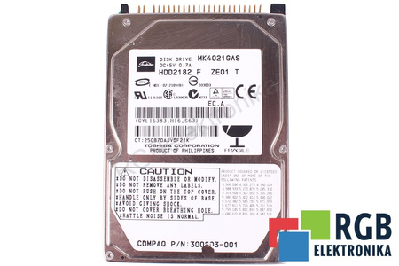 MK4021GAS TOSHIBA HDD2182 60GB, SATA, 2.5", HDD