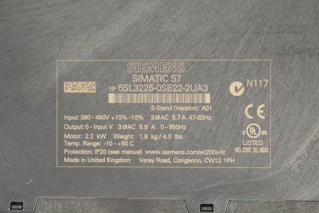 6SL3225-0SE22-2UA3 SIEMENS