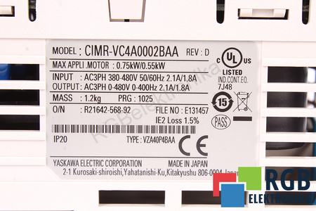 CIMR-VC4A0002BAA YASKAWA V1000