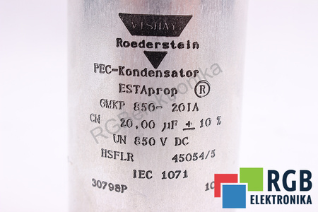 CONDENSADOR GMKP850-20IA VISHAY 20UF, 850VDC