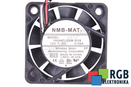 1604KL-04W-B39-BQ1 NMB TECHNOLOGIES SUSTITUTO DE AFB0412HHA-TA5F 40X40X10MM, 12V VENTILADOR