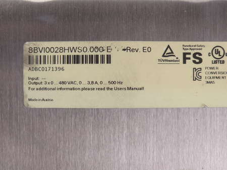 8BVI0028HWS0.000-E B&R AUTOMATION