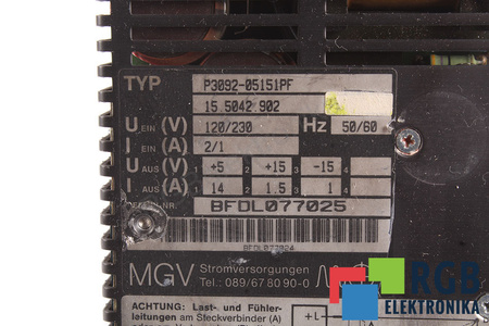P3092-05151PF MGV 15.5042.902 AVERIADO - PARA PIEZAS