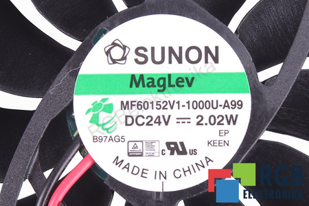 MF60152V1-1000U-A99 SUNON 60X60X15MM, 24V VENTILADOR