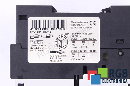 3RV1021-1KA10 SIEMENS SECCIONADOR