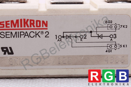 SKKT132/125 SEMIKRON SEMIPACK 2 137A, 1200V