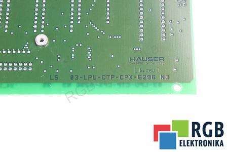 CTP2/05 HAUSER 03-LPU-CTP-CPX-6296N3 PARA PIEZAS