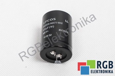CONDENSADOR B43505-A9477-M42 EPCOS 470UF, 400VDC