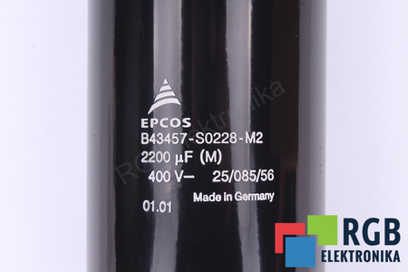 CONDENSADOR B43457-S0228-M2 EPCOS 2200UF, 400VDC