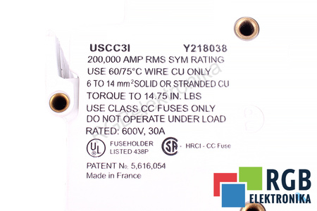 PORTAFUSIBLE USCC3I FERRAZ Y218038 QS4
