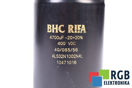 CONDENSADOR ALS32N1002N4L RIFA 4700UF, 400V