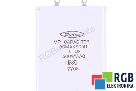 CONDENSADOR 50MAK505U MARCON 5UF, 500WV