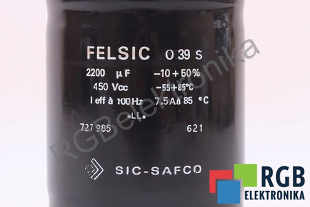 CONDENSADOR 2200UF SIC-SAFCO FELSIC 039S 450VCC