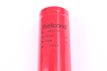 CONDENSADOR 1500UF 450VDC ITELCOND ARX-HG