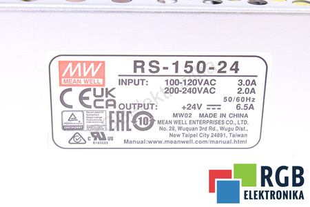 RS-150-24 MEAN WELL FUENTE DE ALIMENTACIÓN