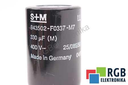 CONDENSADOR B43502-F0337-M7 S+M 330UF, 400VDC