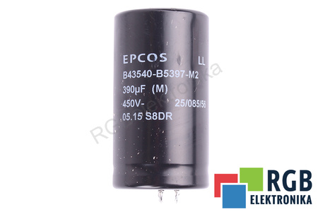 CONDENSADOR B43540-B5397-M2 EPCOS 390UF, 450V
