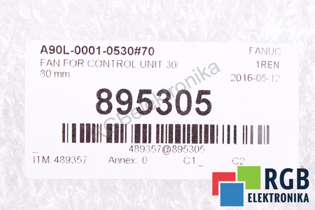 A90L-0001-0530#70 FANUC 3110KL-05W-B69 80X80X25MM, 24V VENTILADOR