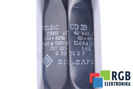 CONDENSADOR 22000UF 40VCC SIC-SAFCO