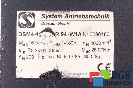 DSM4-19.1-20R.94-W1A SYSTEM ANTRIEBS TECHNIK ESTATOR