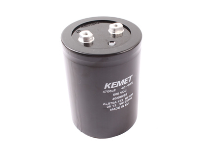 CONDENSADOR ALS70A472NF500 KEMET 4700UF, 500V, 77MM, 105MM