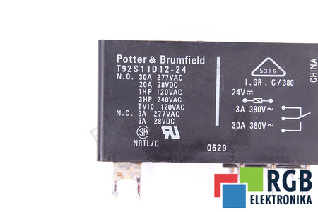 T92S11D12-24 POTTER&BRUMFIELD RELÉ