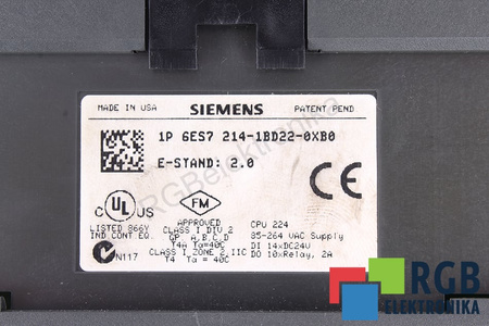 6ES7214-1BD22-0XB0 SIEMENS SIMATIC S7-200 CPU224
