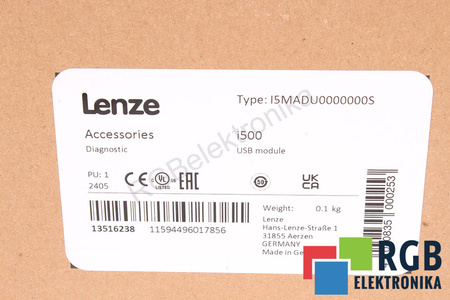 I5MADU0000000S LENZE USB MODULE I500