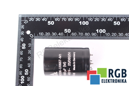 CONDENSADOR B43306-U0667-M1 S+M 25/085/56 660UF, 400VDC