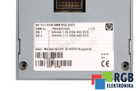 SKTU1-PAR-GBB-RV2.23CV BECKER CONTROL Y PANEL DE CONTROL