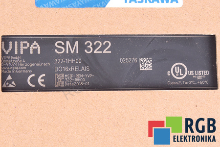 322-1HH00 YASKAWA VIPA SM322 EQUIVALENTE PARA 6ES7322-1HH01-0AA0 PLACA DE EXPANSIÓN DE E/S