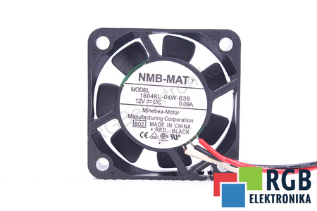 1604KL-04W-B39 NMB TECHNOLOGIES B02 40X40X10MM, 12V, 0.09A, 40MM, 40MM, 10MM VENTILADOR