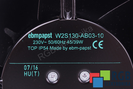 W2S130-AB03-10 EBM PAPST 150X55MM, 0.045KW, 230V, 0.27A VENTILADOR