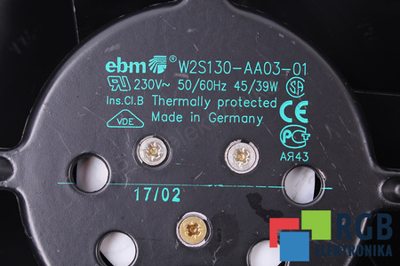 W2S130-AA03-01 EBM PAPST 230VAC 45/39W VENTILADOR