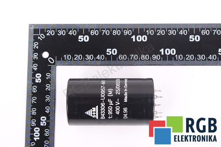 CONDENSADOR B43306-U0957-M1 S+M 25/085/56 950UF, 400VDC