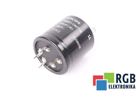 CONDENSADOR B43521-C9477-M EPCOS 40/085/56 470UF, 400VDC