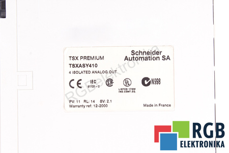 TSXASY410 SCHNEIDER ELECTRIC TSX PREMIUM